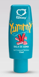 Gel Térmico Beijável Comestível Yummy Sexy Fantasy 15 ml – Lubrificante Íntimo