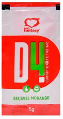 Lubrificante Íntimo Sexy Fantasy D4 Sachê – Hot, Neutro, Chiclete, Frozen e Morango