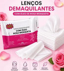 Lenços Demaquilantes Super Poderes 25 Unidades - Escolha entre Rosa Mosqueta ou 3 em 1
