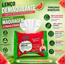 Lenço Demaquilante Micelar Melancia Super Poderes - Remove Maquiagem à Prova d'Água (25 Unidades)