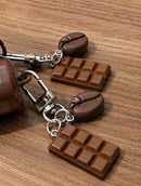 Lip Gloss Chocolate Love Rain com Chaveiro - Brilho Intenso, Hidratação e Aroma de Chocolate