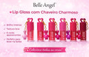 Lip Gloss com Chaveiro Charmoso Coelhinho Belle Angel - Brilho Intenso e Textura Leve