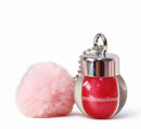Lip Gloss com Chaveiro Pompom Pompom Ball Pendant Yoyo Maqui Amor - Brilho Intenso e Fofura