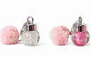 Lip Gloss com Chaveiro Pompom Pompom Ball Pendant Yoyo Maqui Amor - Brilho Intenso e Fofura