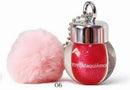 Lip Gloss com Chaveiro Pompom Pompom Ball Pendant Yoyo Maqui Amor - Brilho Intenso e Fofura