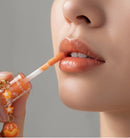 Lip Gloss Laranja com Chaveiro Love Rain - Brilho Espelhado, Hidratação e Aroma Frutal