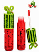 Lip Gloss Watermelon Melancia com Chaveiro Febella - Brilho Intenso, Hidratação e Aroma Frutal