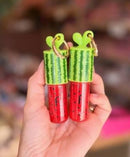 Lip Gloss Watermelon Melancia com Chaveiro Febella - Brilho Intenso, Hidratação e Aroma Frutal