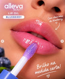 Lip Oil Fruity & Juicy Blueberry Alleva Beauty - Hidratação, Textura Leve e Brilho na Medida Certa
