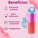 Lip Oil Popstar Ruby Rose - Brilho Sofisticado, Hidratação Profunda e Chaveiro Exclusivo Y2K