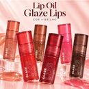 Lip Oil Glaze Lips Ruby Rose - Cor e Brilho Efeito Gel, Hidratação Intensa e Textura Leve