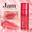 Lip Oil Glaze Lips Ruby Rose - Cor e Brilho Efeito Gel, Hidratação Intensa e Textura Leve