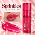 Lip Oil Glaze Lips Ruby Rose - Cor e Brilho Efeito Gel, Hidratação Intensa e Textura Leve