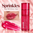 Lip Oil Glaze Lips Ruby Rose - Cor e Brilho Efeito Gel, Hidratação Intensa e Textura Leve
