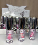 Lip Oil com Chaveiro Coração 4 Angels - Hidratação Labial, Brilho Espelhado e Estilo