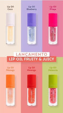 Lip Oil Fruity & Juicy Alleva Beauty - Escolha sua Opção: Blueberry, Coco, Morango, Melancia ou Pitaya
