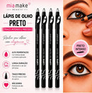 Lápis de Olho com Apontador Mia Make - Escolha sua Opção: Preto ou Marrom (Alta Fixação e Longa Duração)