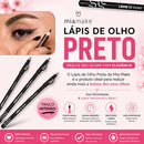 Lápis de Olho com Apontador Mia Make - Escolha sua Opção: Preto ou Marrom (Alta Fixação e Longa Duração)