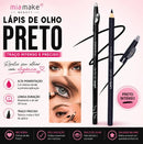 Lápis de Olho com Apontador Mia Make - Escolha sua Opção: Preto ou Marrom (Alta Fixação e Longa Duração)