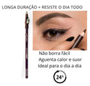 Lápis de Olho com Apontador Mia Make - Escolha sua Opção: Preto ou Marrom (Alta Fixação e Longa Duração)