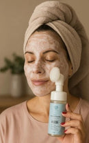 Mousse de Limpeza Facial Antioleosidade Skin Control Forever You 150ml - 4 em 1 com Escova de Massagem