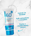 Protetor Solar Facial Sem Cor Dermachem FPS 60 - Toque Seco, Clareador e Antioleosidade (40g)