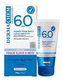 Protetor Solar Facial Sem Cor Dermachem FPS 60 - Toque Seco, Clareador e Antioleosidade (40g)