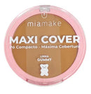 Pó Base Compacto Maxi Cover Mia Make - Máxima Cobertura e Acabamento Matte