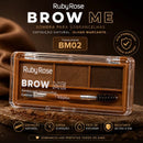 Paleta Sombra para Sobrancelhas Brow Me Ruby Rose - Preenchimento Natural e Longa Duração