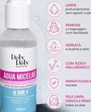 Água Micelar Dely Dely 6 em 1 com Ácido Hialurónico - 120ml