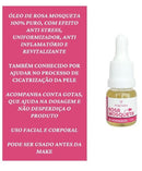 Óleo de Rosa Mosqueta 100% Puro Mia Make 10ml - Gotas Milagrosas de Bio Regeneração