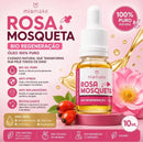 Óleo de Rosa Mosqueta 100% Puro Mia Make 10ml - Gotas Milagrosas de Bio Regeneração