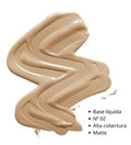 Base Líquida Matte Safira 30ml - Alta Cobertura, Hidratante e Secagem Rápida