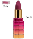 Batom Bala Matte Astro Lips Mia Make - Cor 02 Vinho