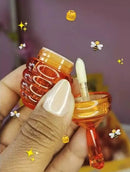 Brilho Labial Honey Bee Maria Pink - Efeito Gloss, Hidratante (Formato Pote de Mel)
