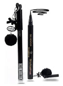 Caneta Delineadora Lua & Neve - Ponta Fina, Resistente à Água (com Chaveiro Pompom)