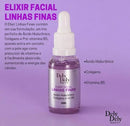 Elixir Facial Linhas Finas Dely Dely 30ml - Ácido Hialurónico, Colagénio e Vitamina B5