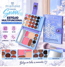 Estojo De Maquiagem Multifuncional Snow Mia Make - Sombras, Blush, Glitter e Iluminador
