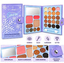 Estojo De Maquiagem Multifuncional Snow Mia Make - Sombras, Blush, Glitter e Iluminador