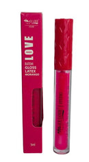 Batom Gloss Latex Morango Max Love Cor 13 - Brilho Espelhado 5ml