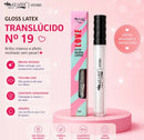 Batom Gloss Latex Max Love Cor 19 Translúcido Efeito Molhado Brilho Espelhado 5ml