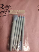 Kit 5 Mini Pincéis de Maquiagem Profissional - Pincel para Olhos e Face Compacto