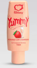 Gel Térmico Beijável Comestível Yummy Sexy Fantasy 15 ml – Lubrificante Íntimo