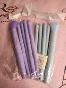 Kit 5 Mini Pincéis de Maquiagem Profissional - Pincel para Olhos e Face Compacto